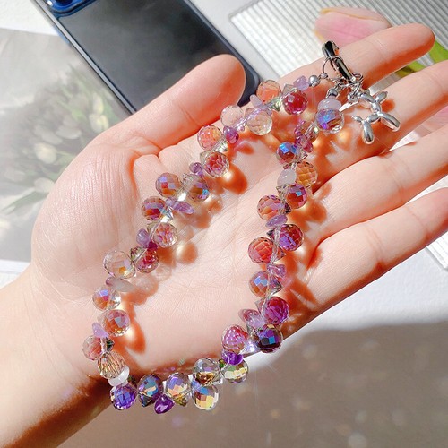 Fashion Glitter Phone Lanyard High-end Luxury Exquisite Hand Beaded Wrist Cha Wa - 第 12/34 張圖片
