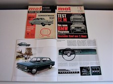 3 x 60er J. Taunus 12M, 15M, FORD 17 M, Groß - Prospekt & mot Auto Kritik & Test