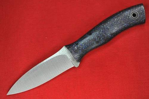 Fiddleback Forge ASP by Andy Roy .165" A2 Steel Blade, Full Carbon Fiber Handle