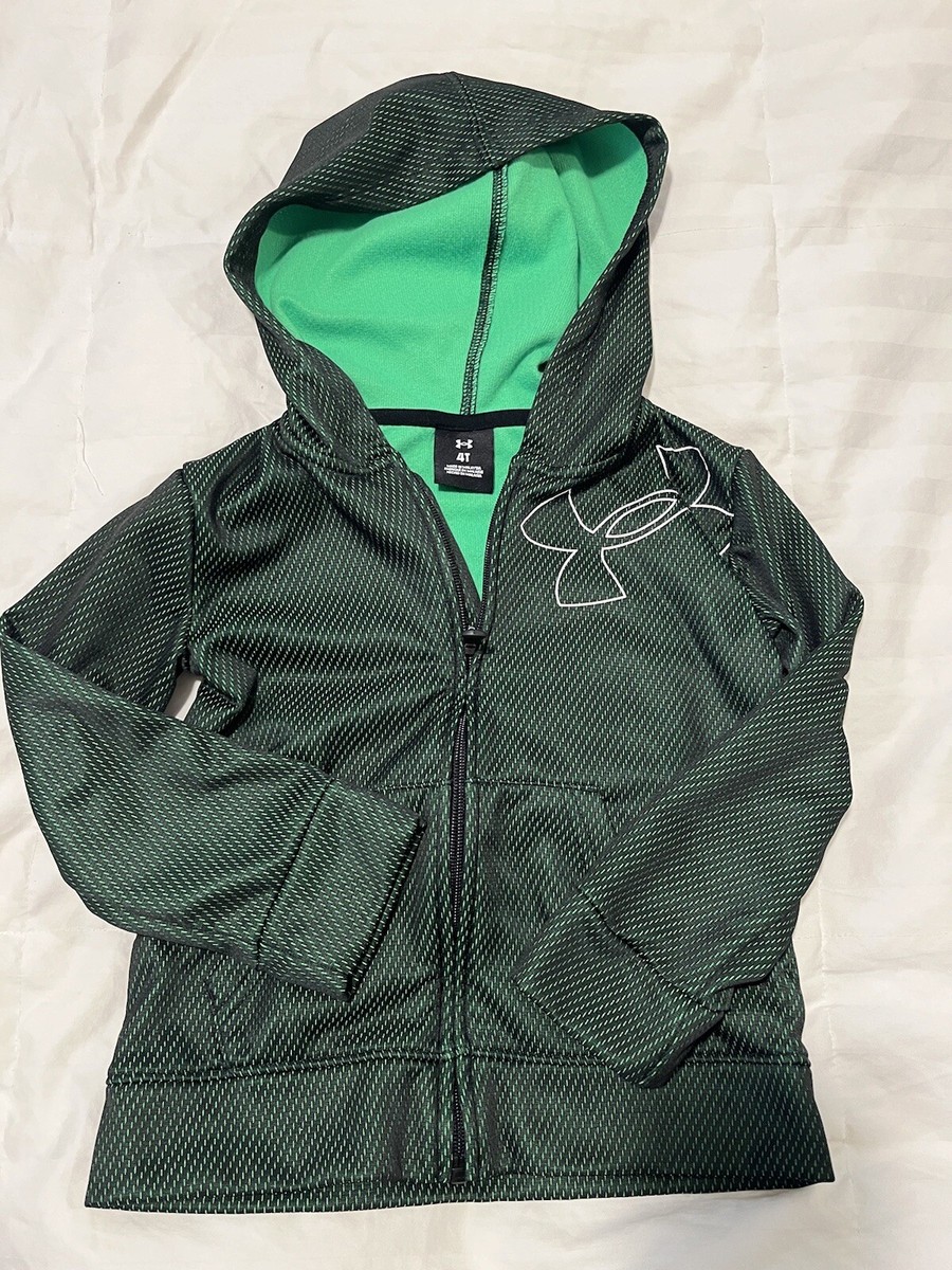 Under Armour Kids Hoodie Size 4T Under Armour Toddler Boys Size 4T Zip Up  Hoodie Green