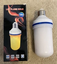 LED Flame Effect Fire Light Bulb Simulated Nature Flicker