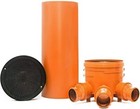 KG Schacht DN400/DN110 - Komplett SET - KG Rohr - Kanal Entwässerung - Deckel