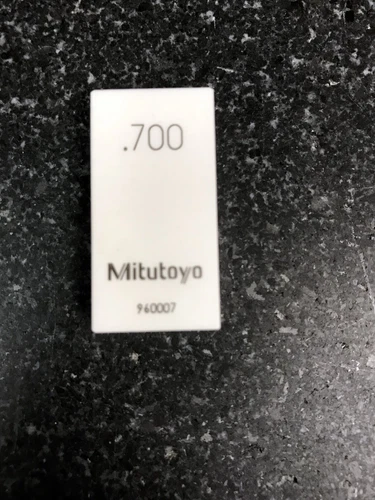MITUTOYO  .7000 CERAMIC GAGE BLOCK CERA GAUGE BLOCK 613197  EXCELLENT CONDITION