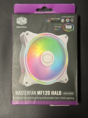 Cooler Master MasterFan MF140 Halo White Edition Duo-Ring Addressable Gen2 RGB