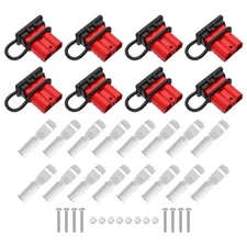 8PCS 50A Battery Quick Connect Plug Kit for 6-10 Gauge Wire Winch Trailer