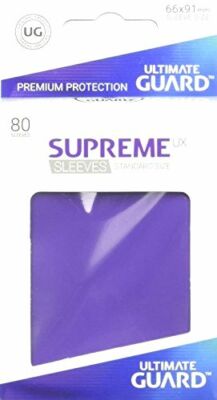 supreme card sleeves Ultimate Guard Supreme UX Card Sleeves (80 Piece), Purple, Standard Size