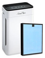 Large Room Air Purifier True HEPA Home Air Cleaner for Allergies Smoke Pets Hair