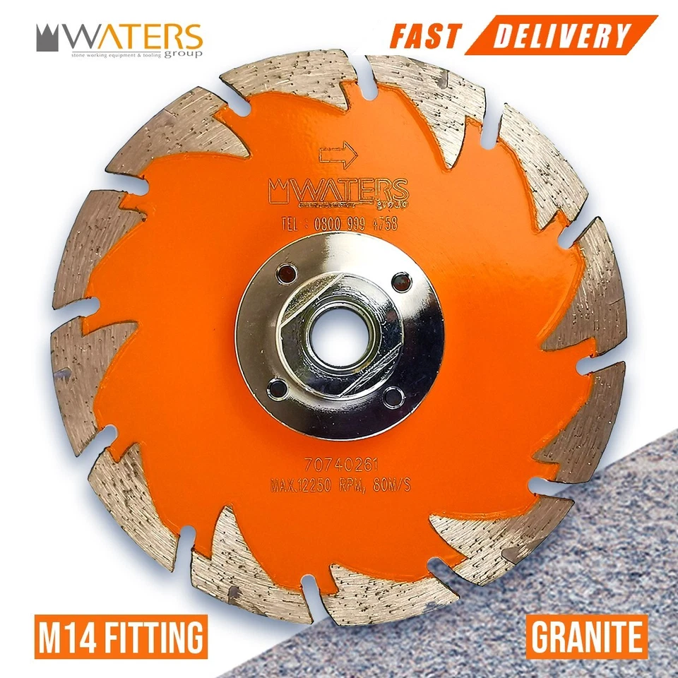 Diamond Granite Blade Flat Flush Cut Granite Stone Quartz Concrete M14 Fitting - Image 1 of 1