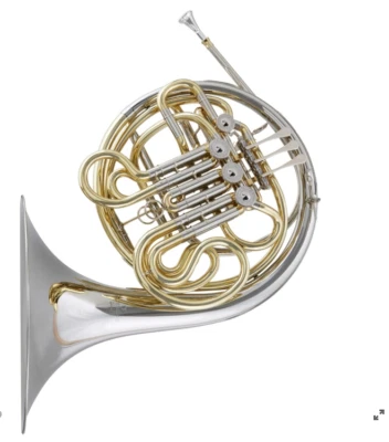 Blessing BFH-14161N French Horn Bb/F NEW Model fixed bell Silver/Gold IN Stock - image 1 of 2