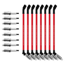 8x Spark Plugs With Wires Set for Chevy GMC 4.8L 5.3L 6.0L V8 48322R 19299585