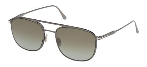 Tom Ford TF906 Square Sunglasses Black Frame Grey Lens 56-17-145