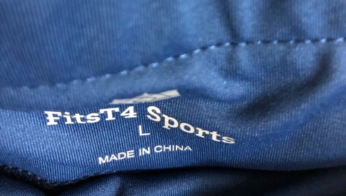 FitsT4 Sports Womens Navy Blue Athletic Leggings With Knee Patches Size L - Picture 2 of 7
