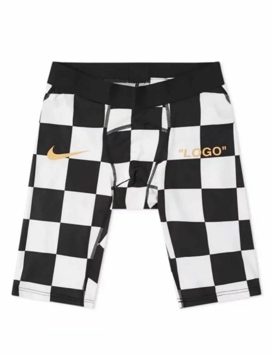 Nike x Off White Away Shorts Compression Shorts Only Black White