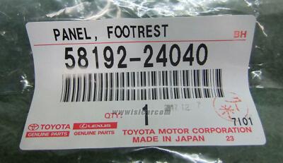 TOYOTA RC F USC10 PANEL, FOOTREST NO2 58192-24040 | eBay UK