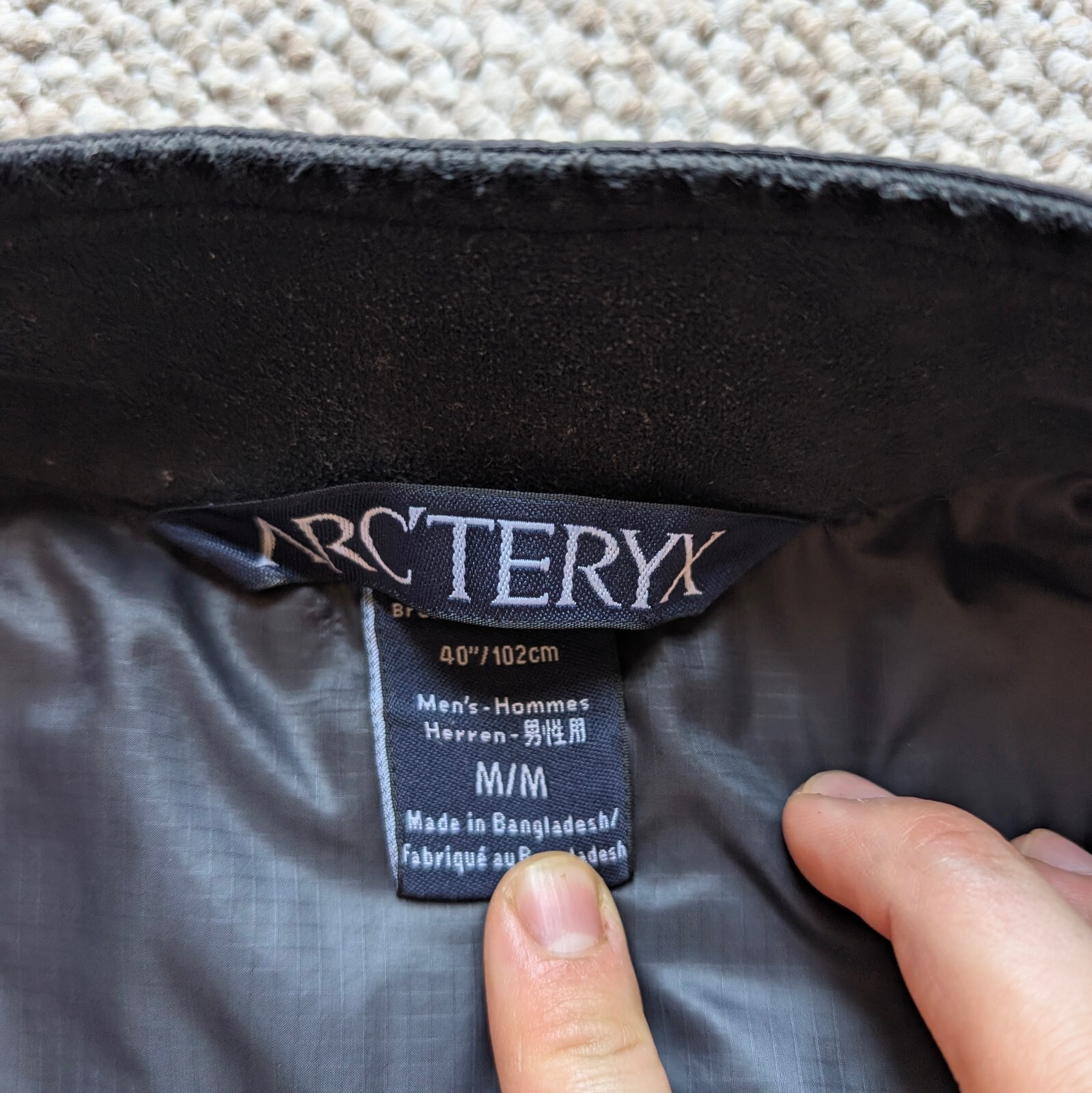 Giacca Arc'teryx LEAF Gen 1 Atom LT P.P.C.L.I. Nero Uomo Medium #ARC390