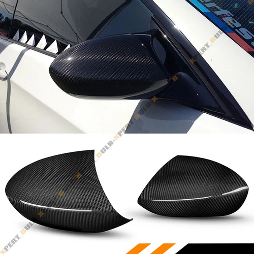 FOR 2007-13 BMW E90 E92 E93 M3 FULL DRY CARBON FIBER SIDE MIRROR REPLACEMENT CAP