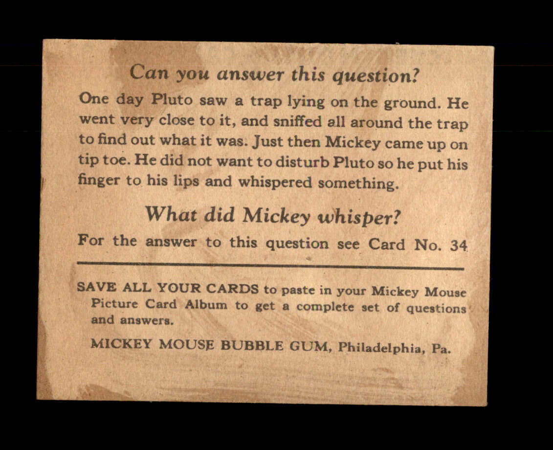 1935 Mickey Mouse #33 Do You Belong - NM | eBay