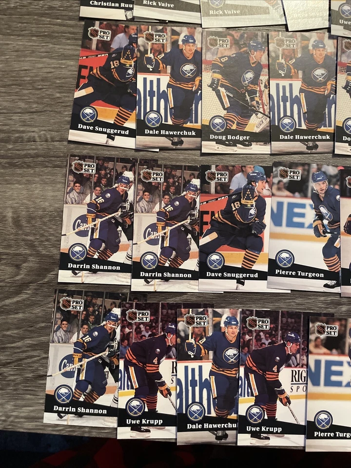 1991-92 Pro Set Buffalo Sabres 50 Card Team Lot - Image 2 of 4