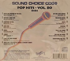 SC8484       POP HITS  NEW IN PLASTIC SOUND CHOICE KARAOKE CDG LOT WA