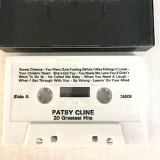 Patsy Cline 20 Greatest Hits Cassette tape Ships Same Day With Tracking