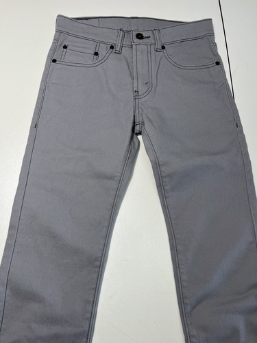 Levis Boys - 510 Super Skinny Gray Jeans Dark - Size 14 Regular 27 x 27 - Picture 2 of 9