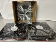 80mm x 25mm 12 Volt Fans DC Brushless Cooling Fan 12V Dual Ball 2Pin for DIY ...