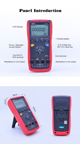 UNI-T Thermocouple RTD Temperature Calibrator DC Volt Resistance 6Bits Display - Picture 10 of 12