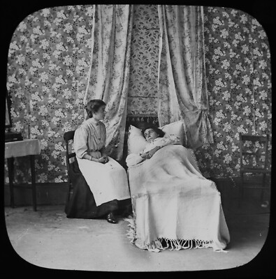 ANTIKES magisches Laternendia FAST VERLOREN NR23 UM 1890 FOTO VIKTORIANISCHE GESCHICHTE SCHAUSPIELER