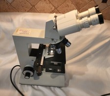 Aus Jena Laboval 4 Tabletop Microscope as pictured working 4 objectives