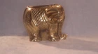 Vintage Brass Elephant Planter, Trunk Up