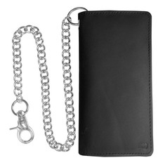 IBRO Motorcycle Biker Bifold Chain Wallet for Men Credit Card Mobile Wallet