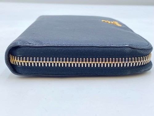 Prada long wallet in Saffiano leather with a round zip black - Picture 9 of 18