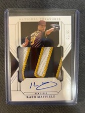 2025 National Treasures Patch KASH MAYFIELD Patch On Card  Auto #91/99