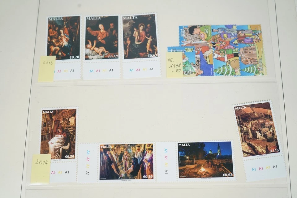 EUROPE CHRISTMAS COLLECTION OF 400+ STAMPS & 60 + SOUVENIR SHEETS MINT & USED - Image 2 of 4