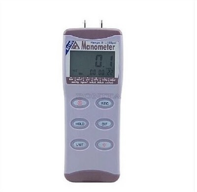 AZ-82100 Digital Manometer Differential Air Pressure Meter Gauge Tester 0-100 nh