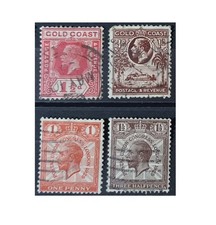 LOT DE TIMBRES VINTAGE ROYAUME-UNI - SÉRIE DU ROI JORGE V