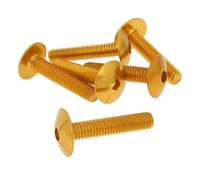 Schraubensatz 6 StüCk Verkleidung Gold - M6X30 FüR Roller Quad Scooter Piaggio