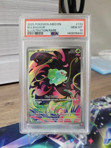Bulbasaur Illustration Rare 133/132 PSA 10 - 2025 Pokemon Mega Evolution