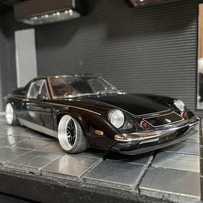 Kyosho 1/18 Lotus Europa Special Diecast Model Custom Lowrider Wheels