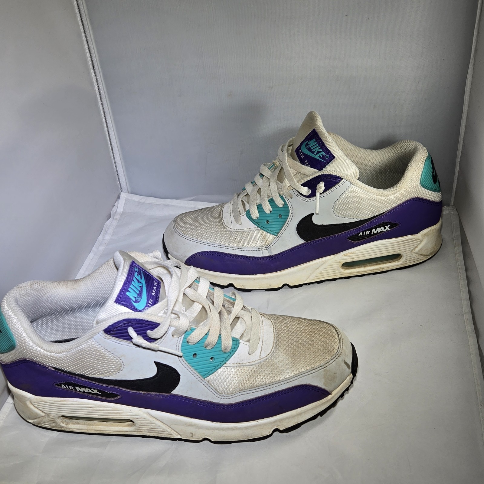 Nike Air Max 90 ‘Grape’ Hyper Jade AJ1285-103 Mens Size 11.5 thumbnail 3