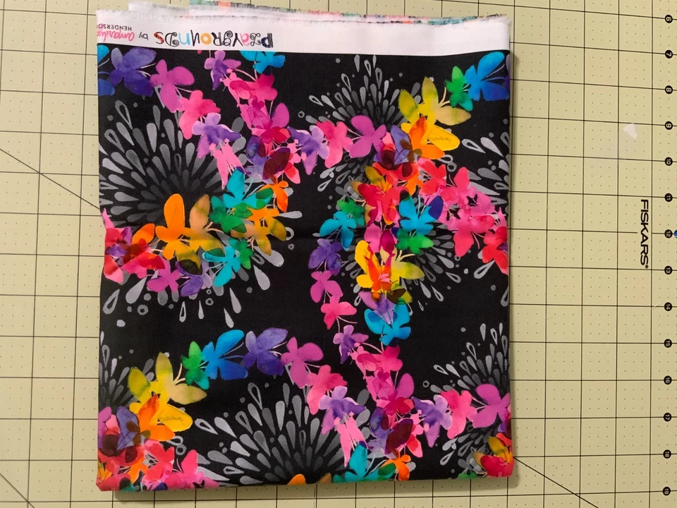 Playgrounds, floral brilhante, listras, coordenação lote de 5 jardas, Moda - Imagem 3 de 4