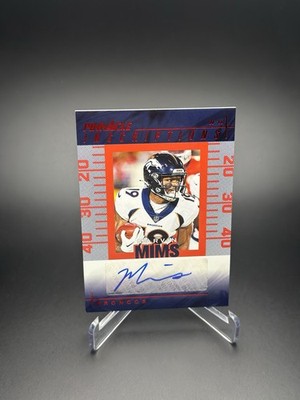 2024 Panini Encore Pinnacle Inscriptions (AU) Red Marvin Mims #PI-MMS /50 Bronco
