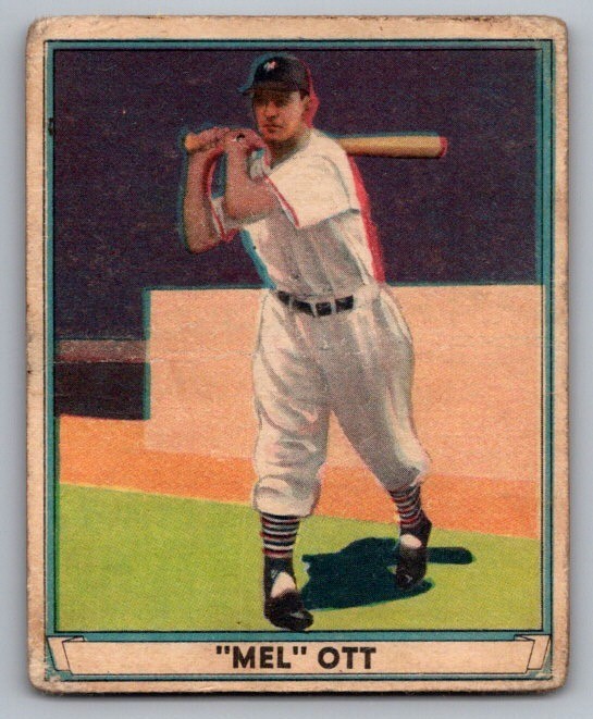 1941 Play Ball Set-Break #8 Melvin Ott VG-VGEX (crease) *JAYSACE*