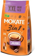 24 x 17g MOKATE 3in1 Caramel Luxury Instant Coffee Sachets - Value XXL Pack