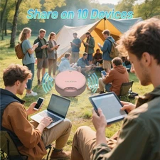 TalkSIM 1GB Pink UFO Pocket WiFi – Portable Mobile Hotspot for USA with Data Inc