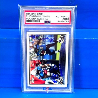 CHRIS JOHNSON & LENDALE WHITE ''Smash & Dash'' Tennessee Titans Autograph Card PSA
