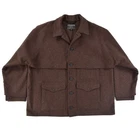 Filson Double Mackinaw Cruiser Brown Wool Made in USA Jacket Coat Mens sz XXL