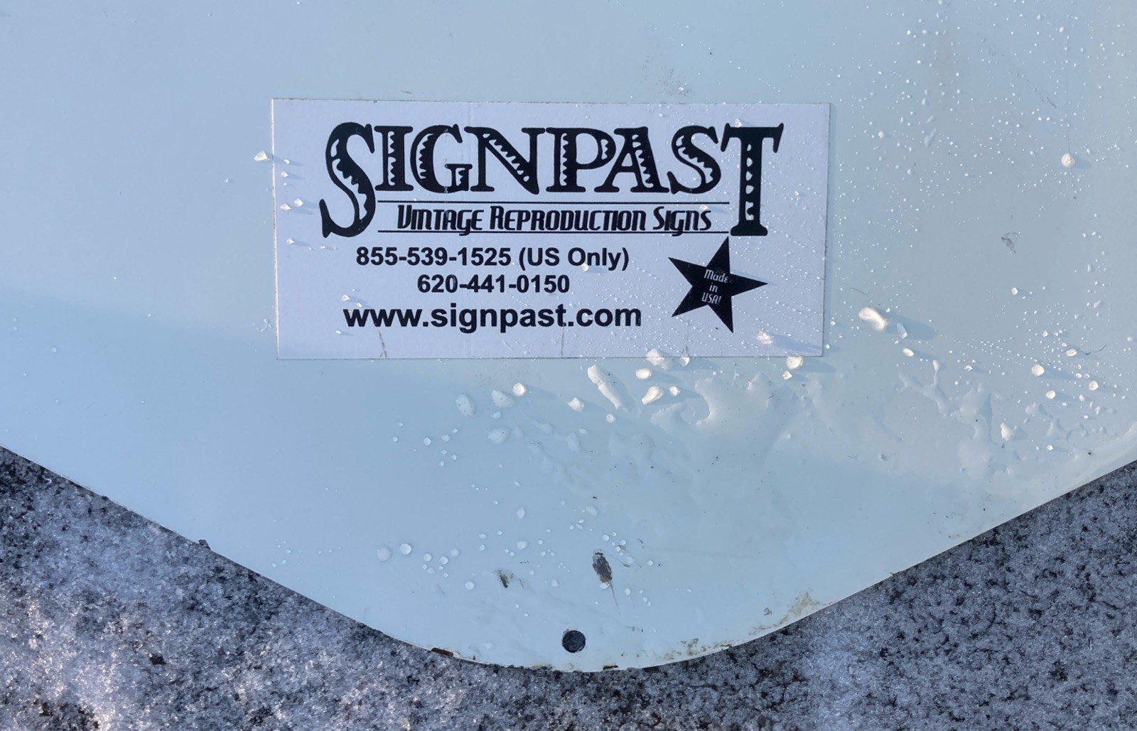 Signpast GOODYEAR TIRES Heavy Metal Sign 33.5” X 19” Pre-owned In Good Condition