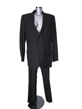 DIOR - Costume - 100% Laine fine anthracite - Taille 54 it / 50 fr - AUTHENTIQUE