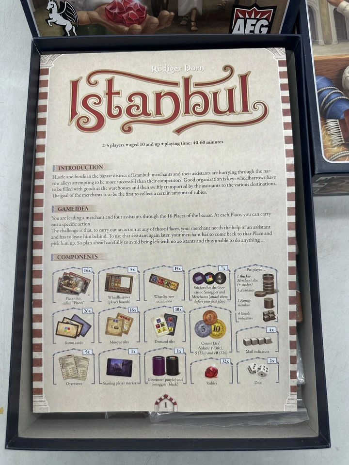 Juego de Mesa Estambul Completo + Expansión Mocha & Baksheesh (NiOB) AEG Foto 4 de 4